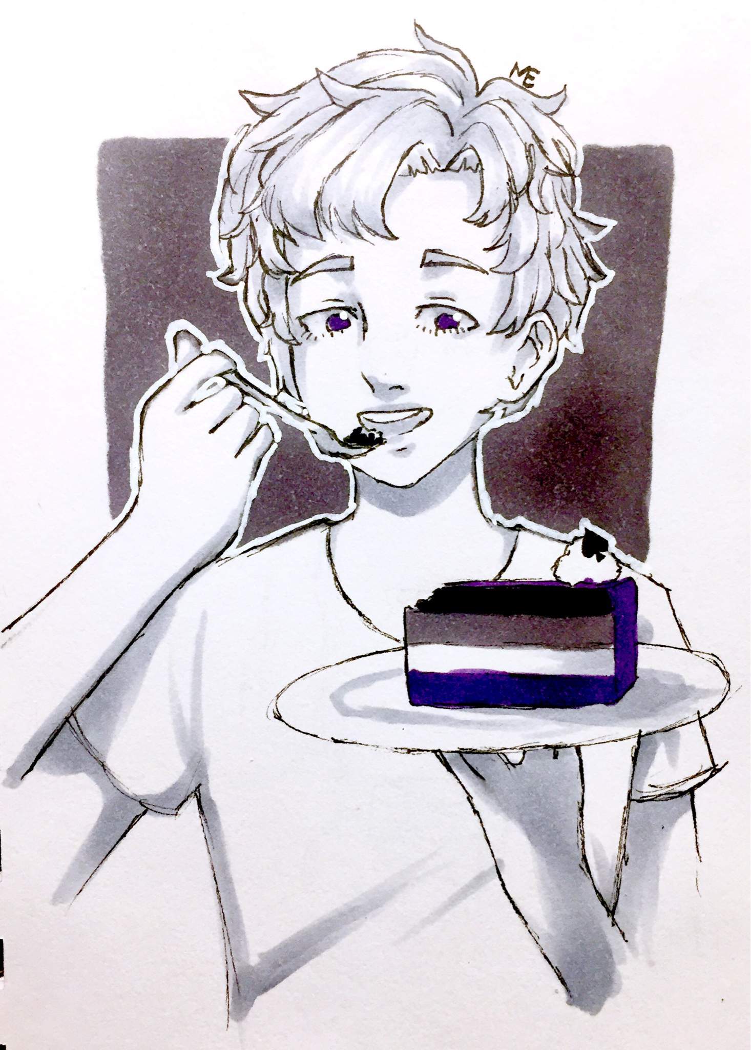 Happy ace awareness week! (Inktober day 25: Tasty) | !!!Drawing!!! Amino