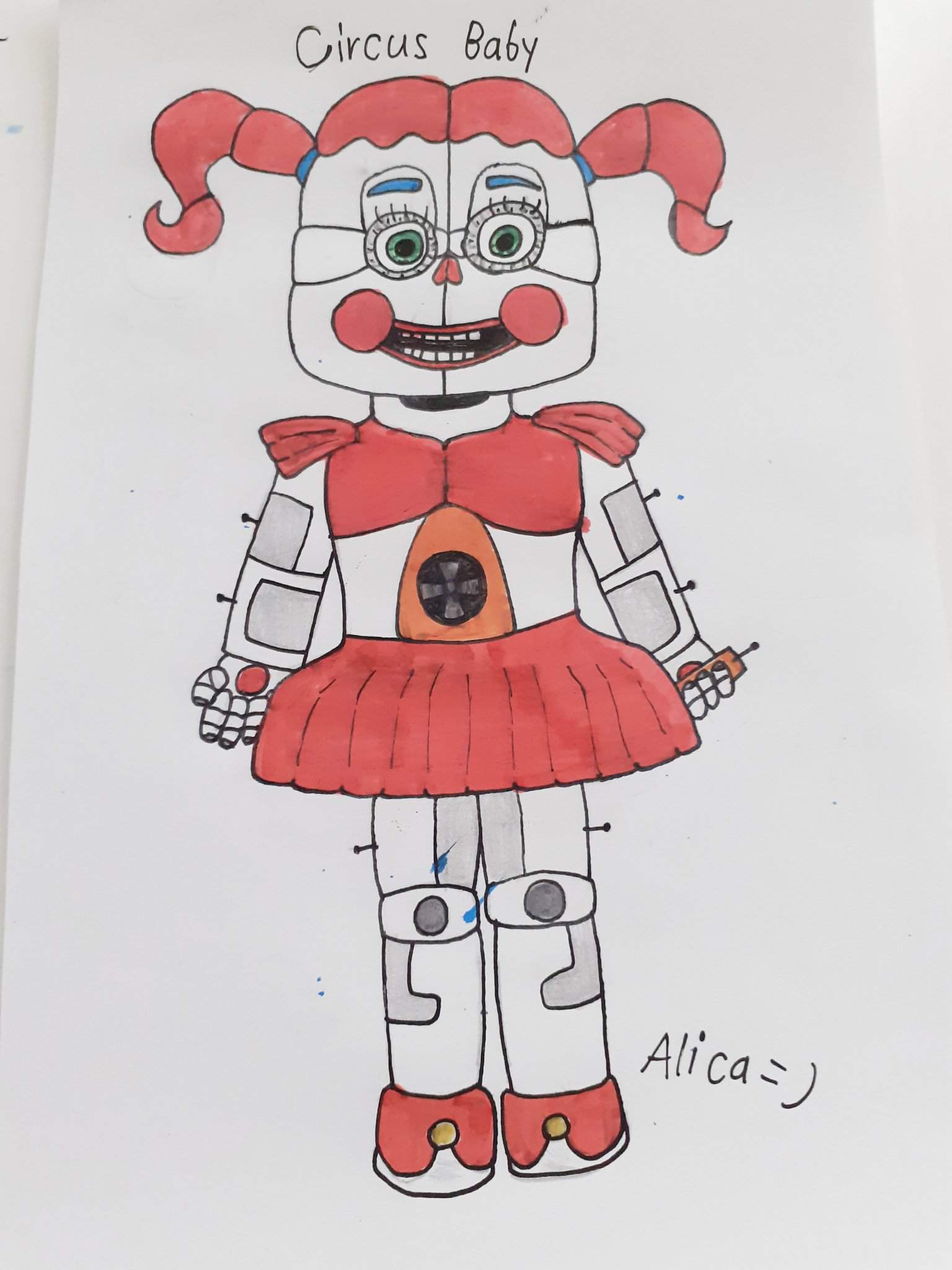 Ich habe Circus Baby gemalt =) | 💜 FNAF German 💜 Amino