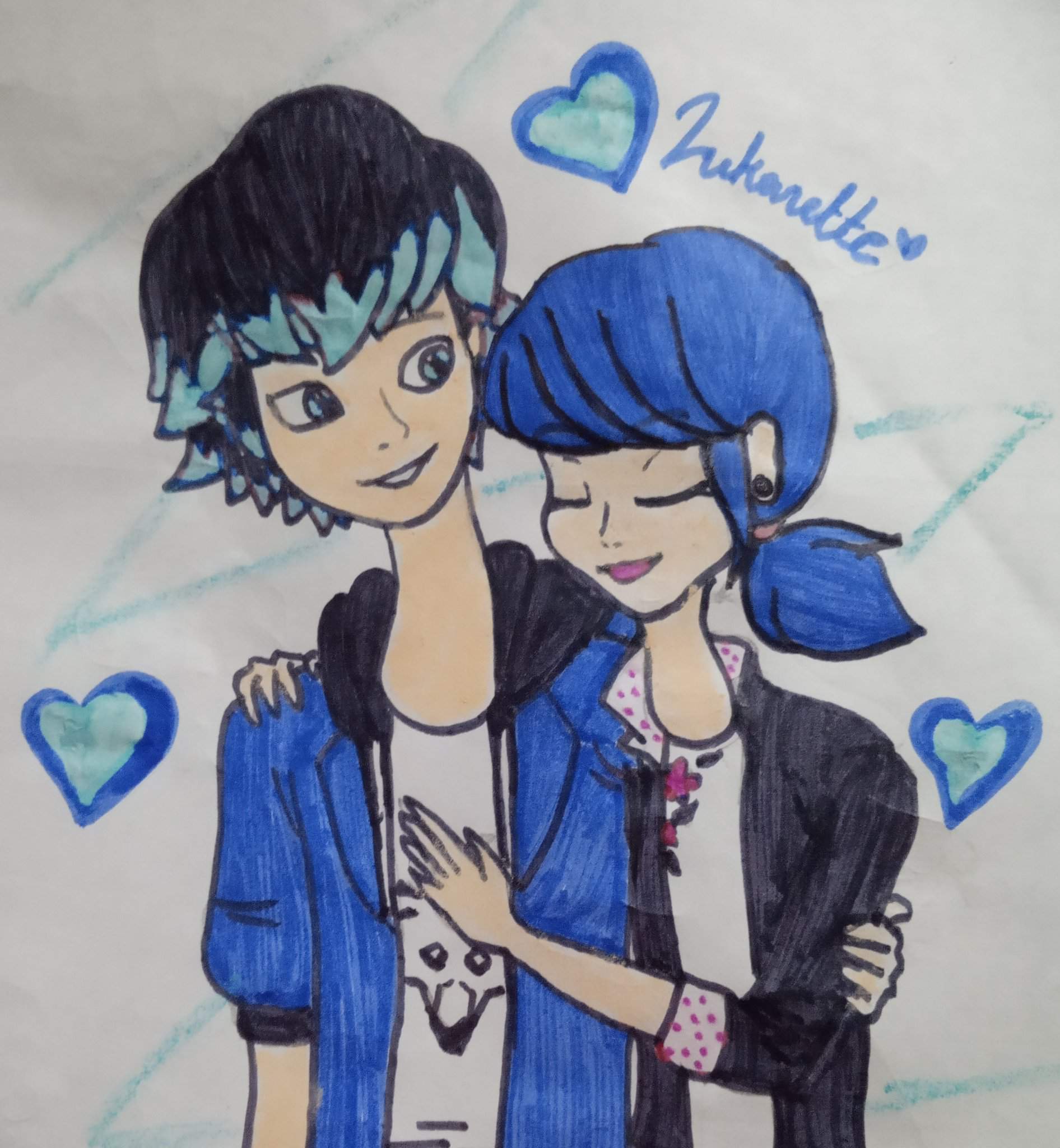 Lukanette fan art 💙 | Miraculous Amino