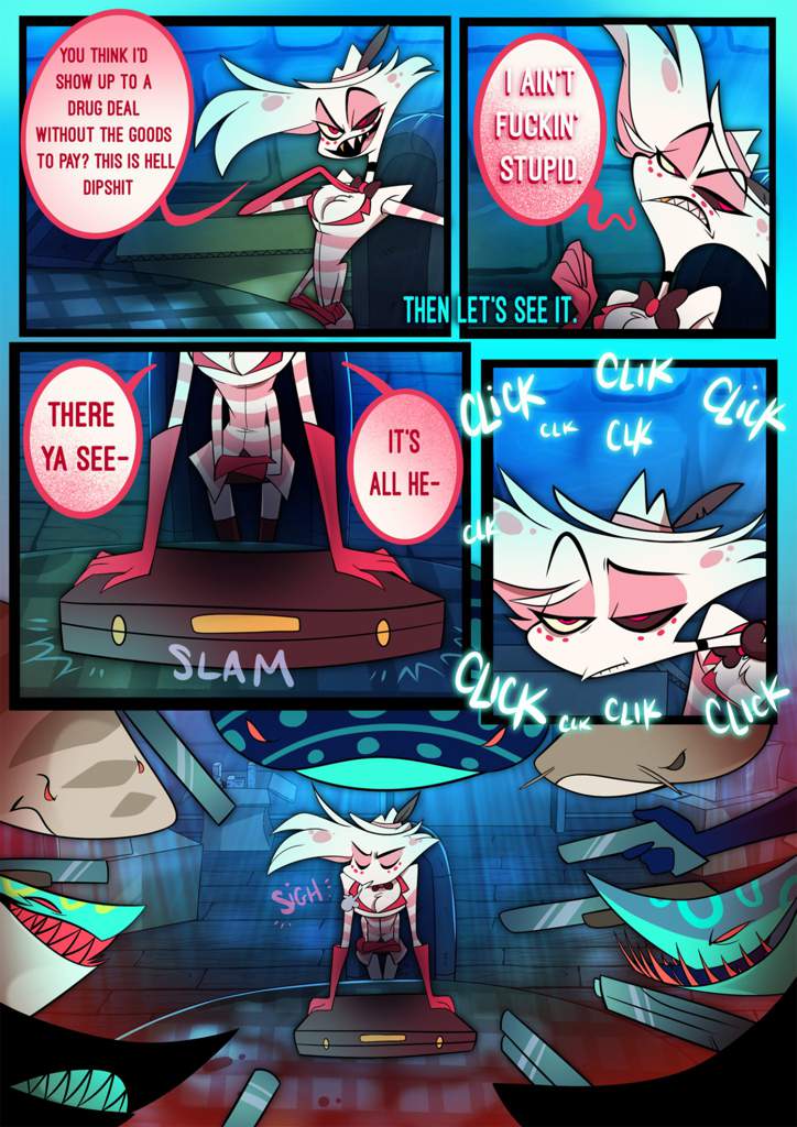 CÓmic Oficial De Hazbin Hotel Precuela Sobre Angel Dust Hazbin Hotel Amino Español Amino