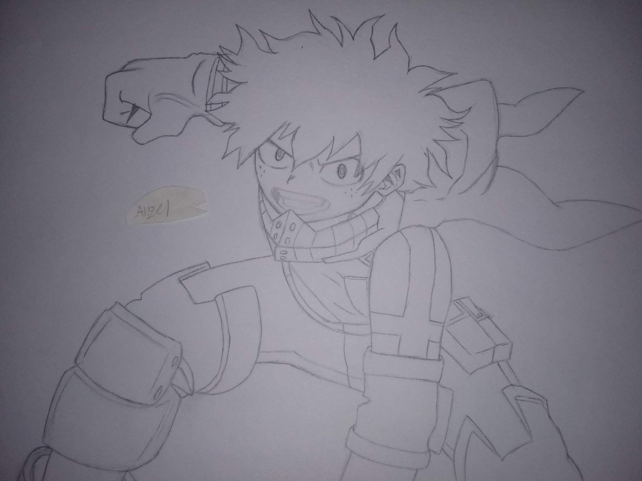 Deku reference sketch. | My Hero Academia Amino