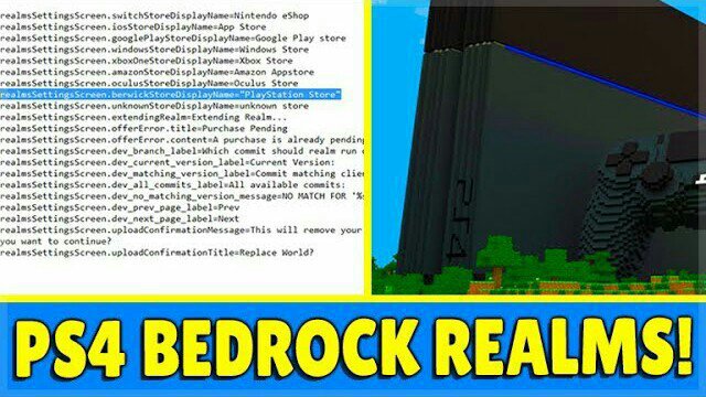 Minecraft Ps4 Bedrock Realms