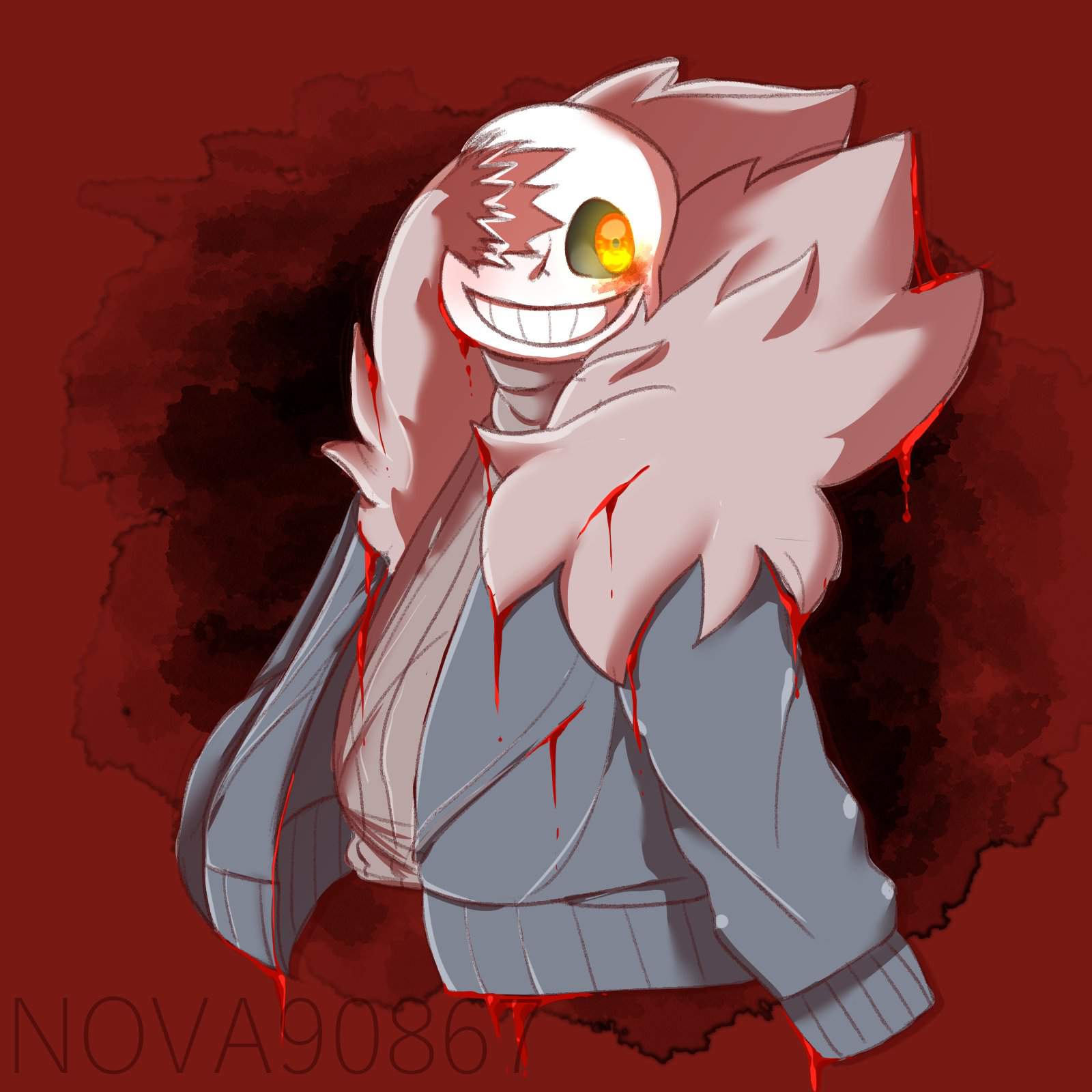 Ah yes I redrew my horror sans ripoff | Undertale AUs Amino