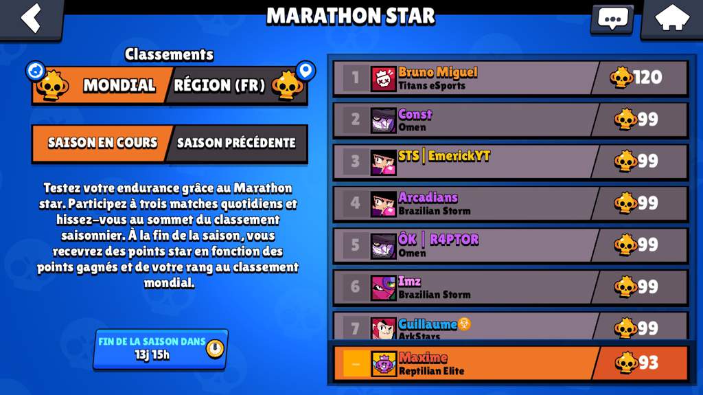 Tricheur Marathon Star Brawl Stars Fr Amino - concours mondial brawl star