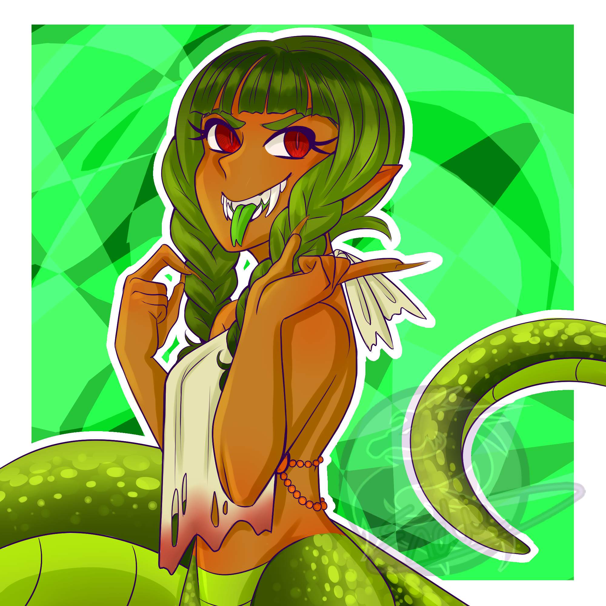 Lovely Lamia - Scale Practice | Arts And OCs Amino