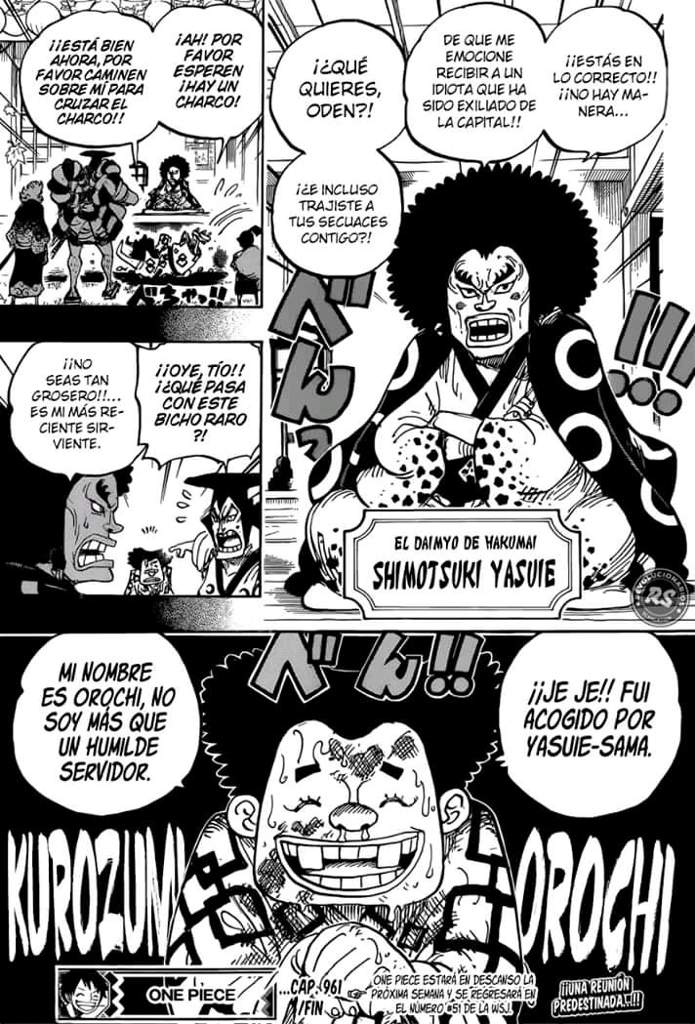 One Piece Manga 961 One Piece Amino