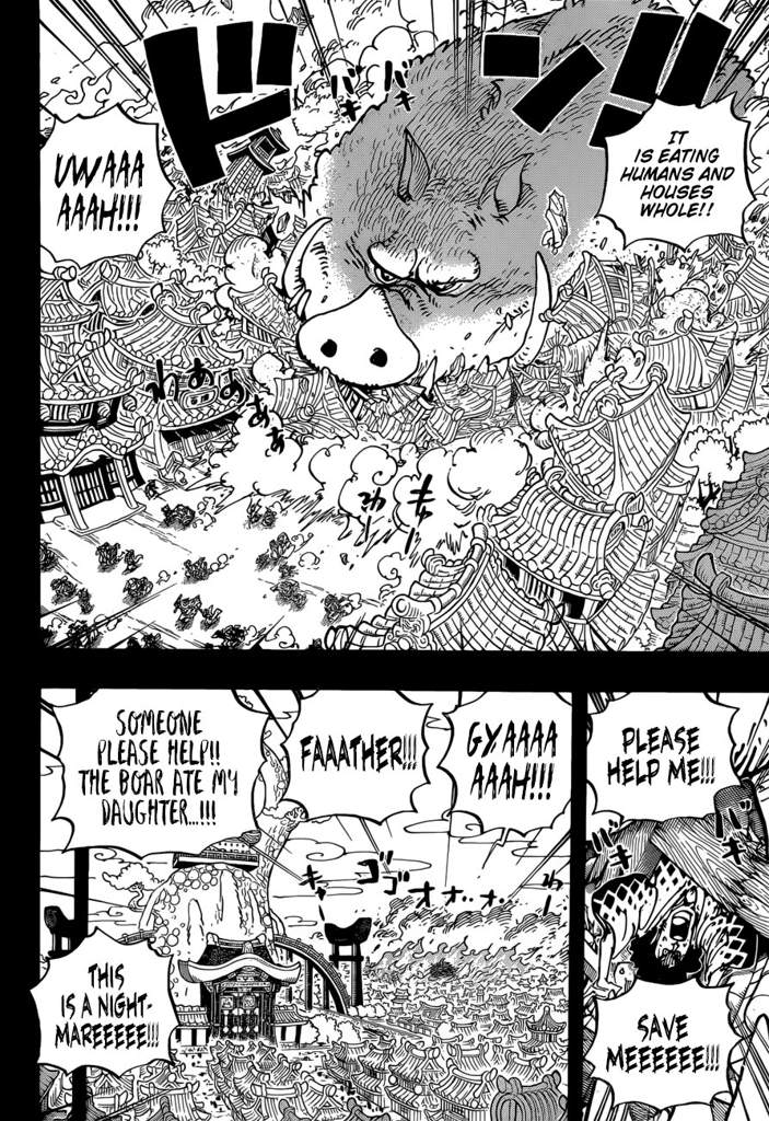 One Piece Chapter 961 The Mountain God Incident Analysis One Piece Amino