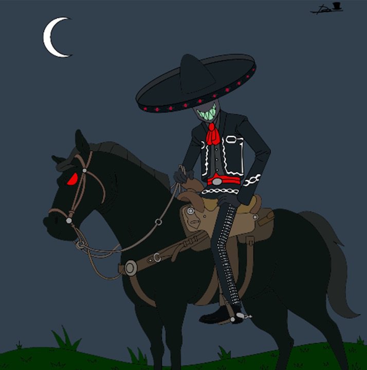 💀 ☥ Leyenda Mexicana: Black Hat + El Charro Negro ☥ ☠️ [Fanart]. 🎩 |  Villanos/Villainous •Español• Amino