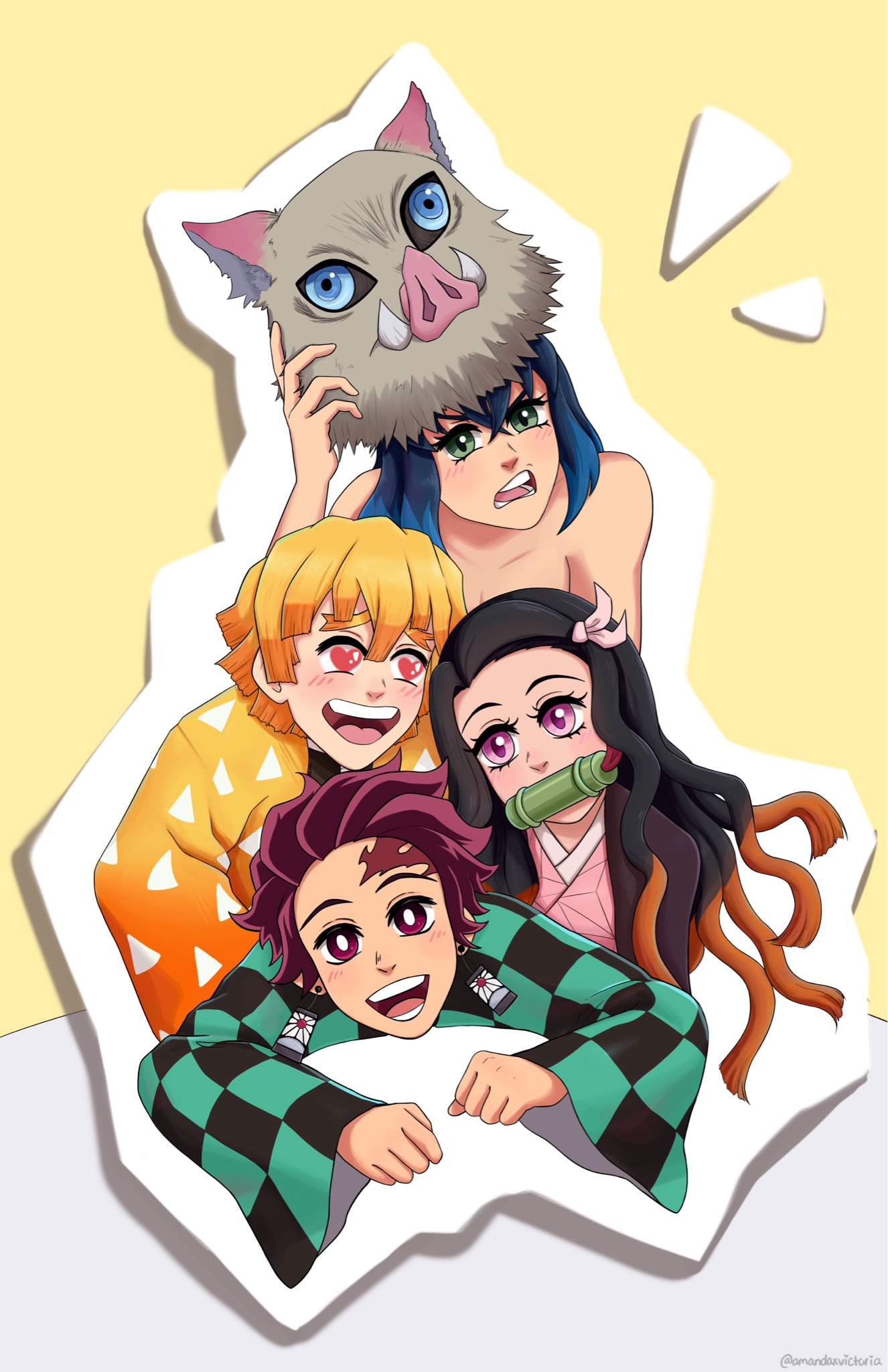 Demon Dog Pile! | Demon Slayer: Kimetsu No Yaiba Amino