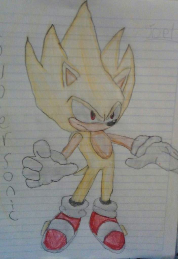 Dibujo chidori de super sonic | Sonic the Hedgehog Español Amino