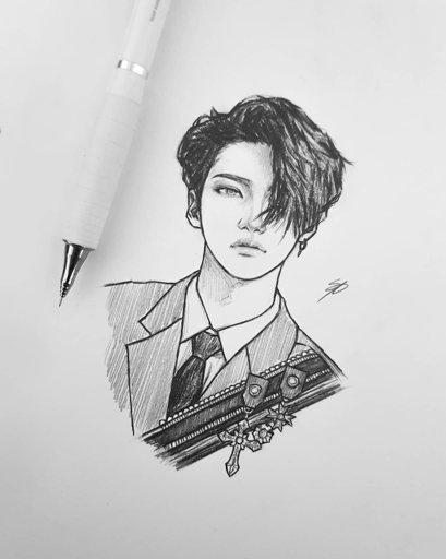 Ateez San Drawing