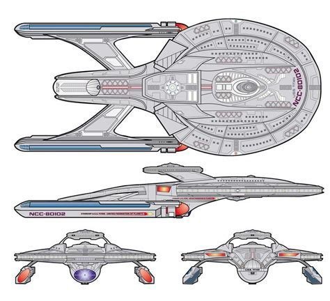 More images on the Guesses for the California Class Starship. | Star ...