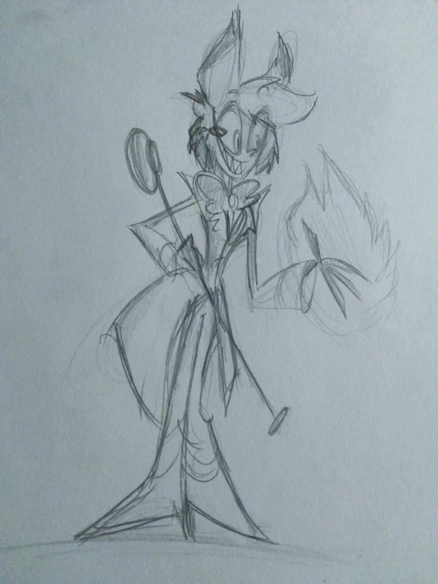 It's 3am and I'm drawing Alastor,, | Hazbin Hotel (official) Amino