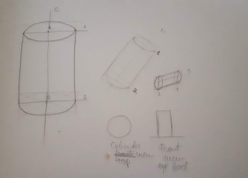 Ch 1 part 3 Cylinders "How To Draw?" Amino