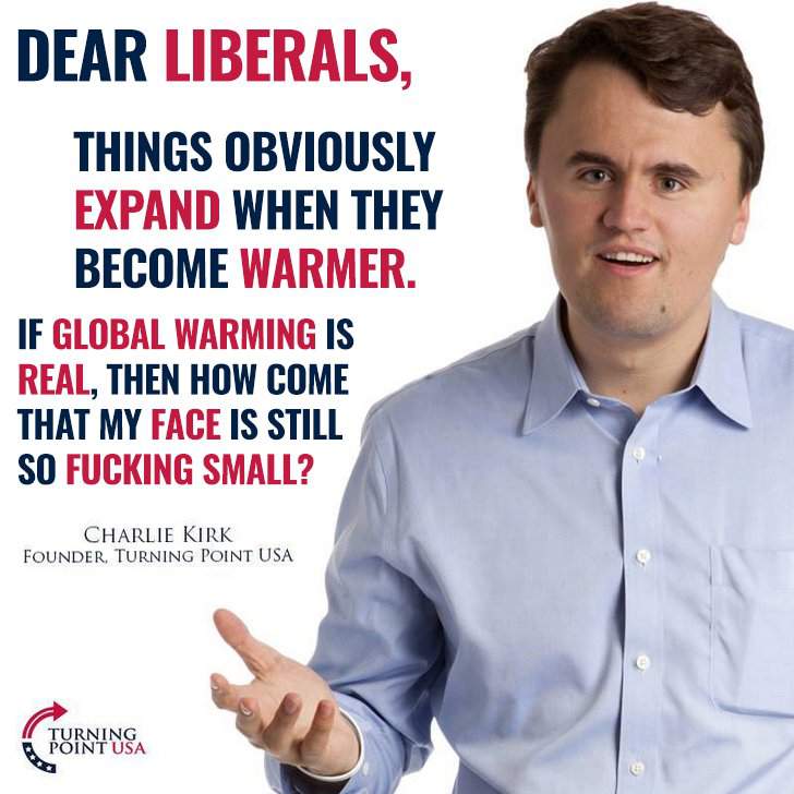 Charlie Kirk got a tiny face | Dank Memes Amino