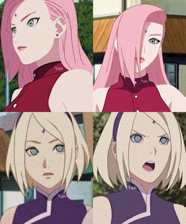 Sakura & Ino color swap? (人 •͈ᴗ•͈) | Anime Amino