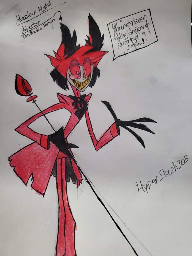 My First Hazbin Hotel Drawing! | Vivziepop Amino