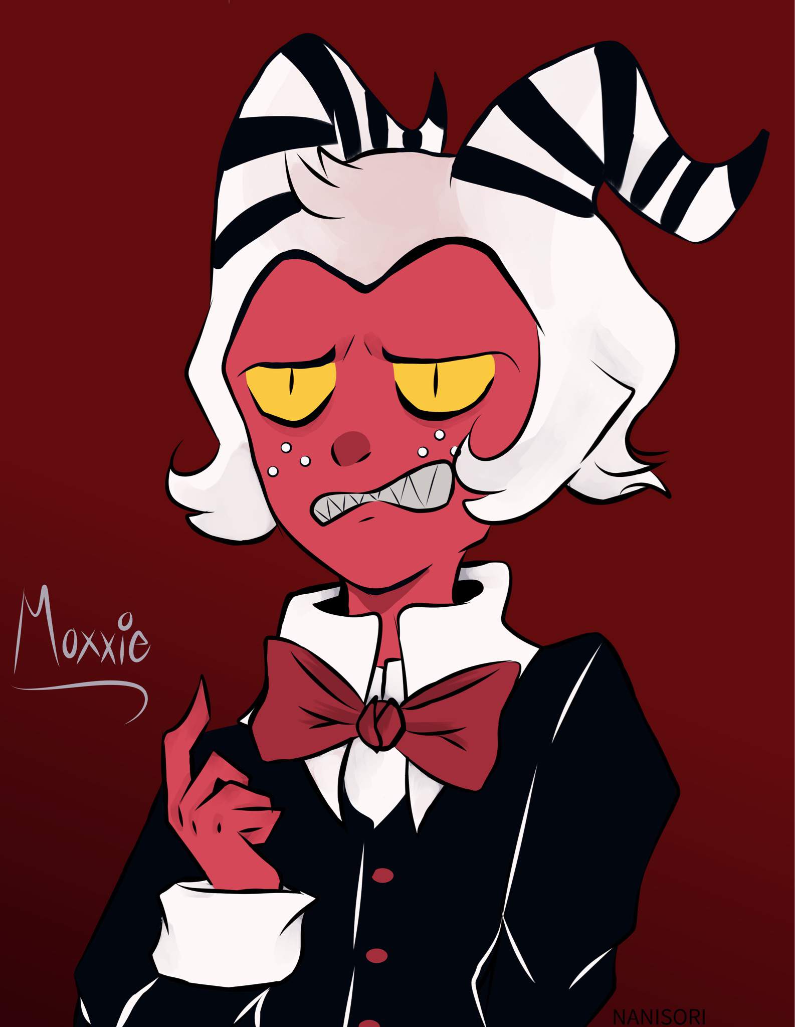 HELLUVA BOSS •~( Moxxie Fanart ) | Hazbin Hotel (official) Amino