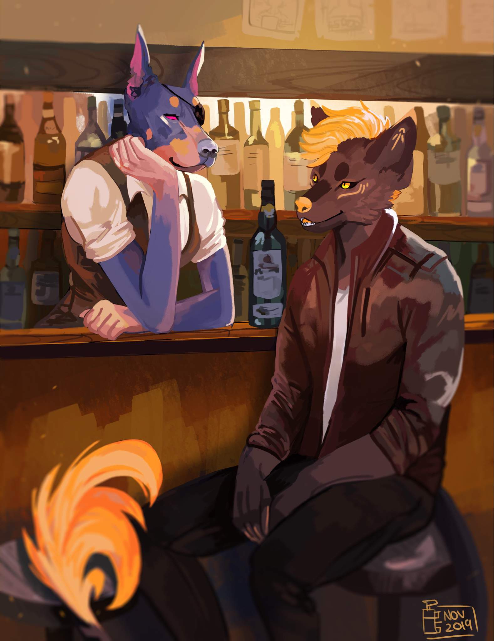 Midnight Bar +old art | Virtual Space Amino