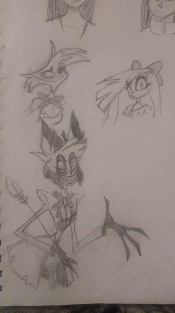 Sketches of Vaggie, Alastor, and Angel | Hazbin Hotel (official) Amino