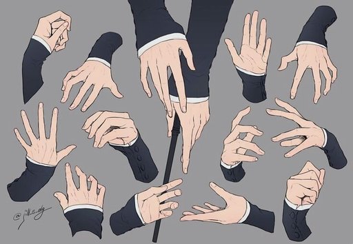 Anime hand on waist