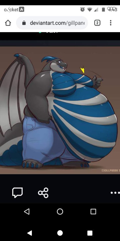 Furry Chubby Dragon Shows His Big Ass