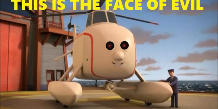 helicopter on thomas the tank engine