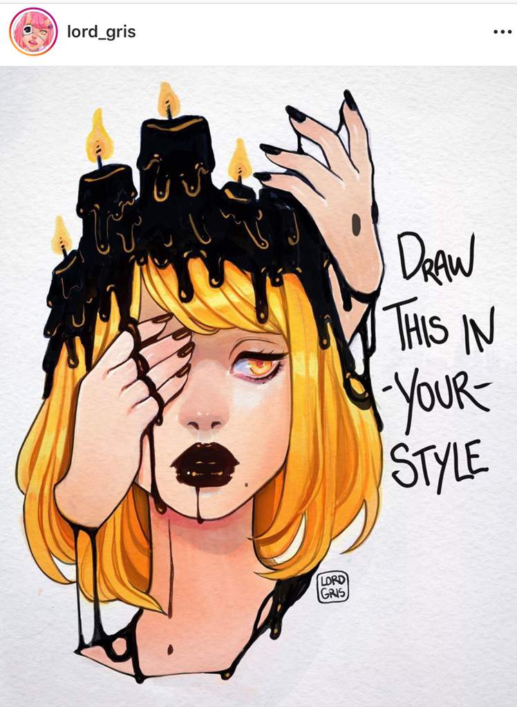 For The Draw This In Your Style Challenge Of Lord Gris On Instagram Art Amino