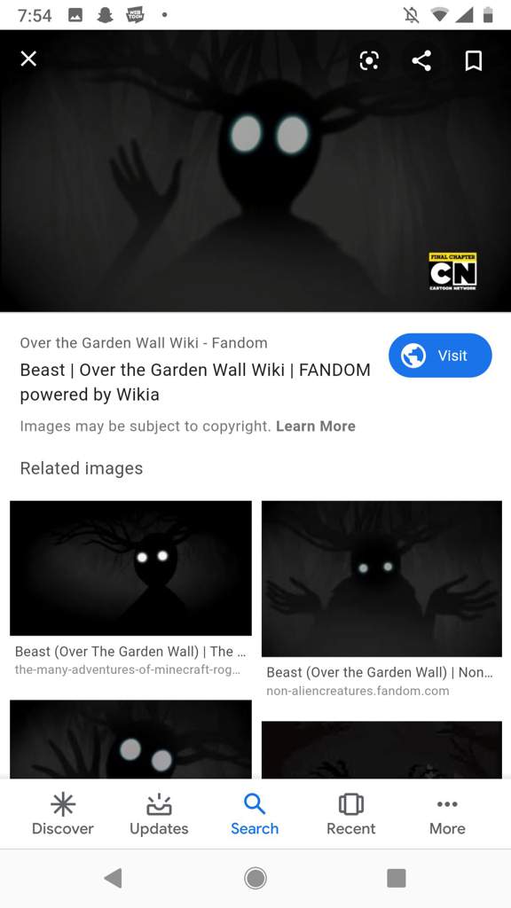 beast over the garden wall