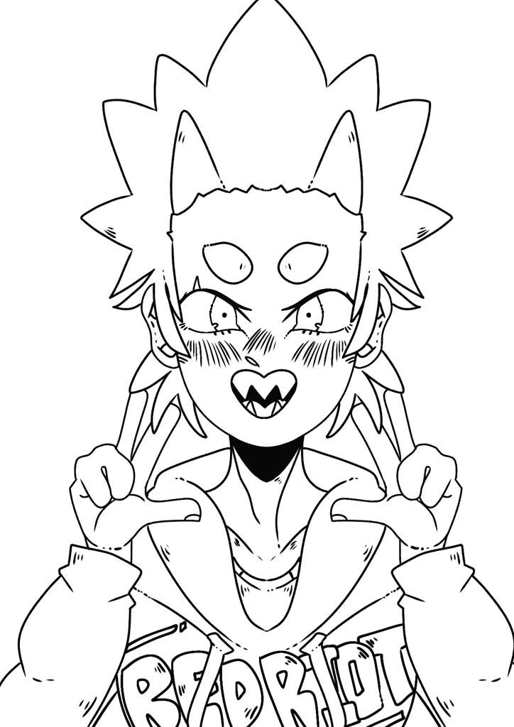 Bnha Kirishima Coloring Pages