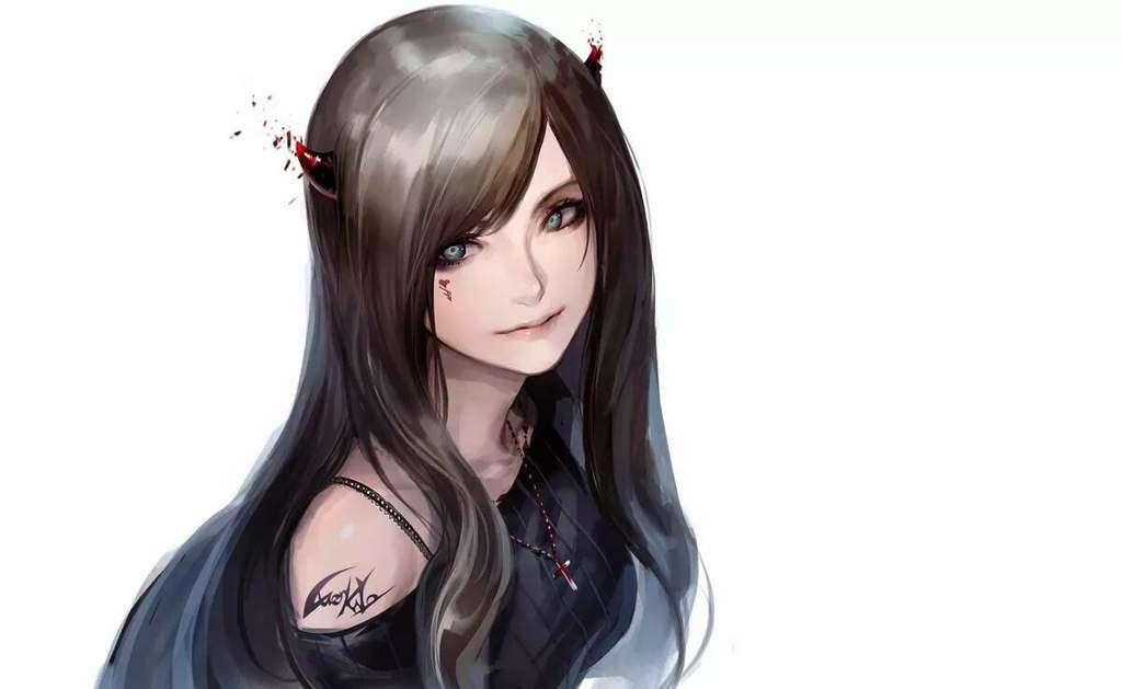 Anime girls with horns