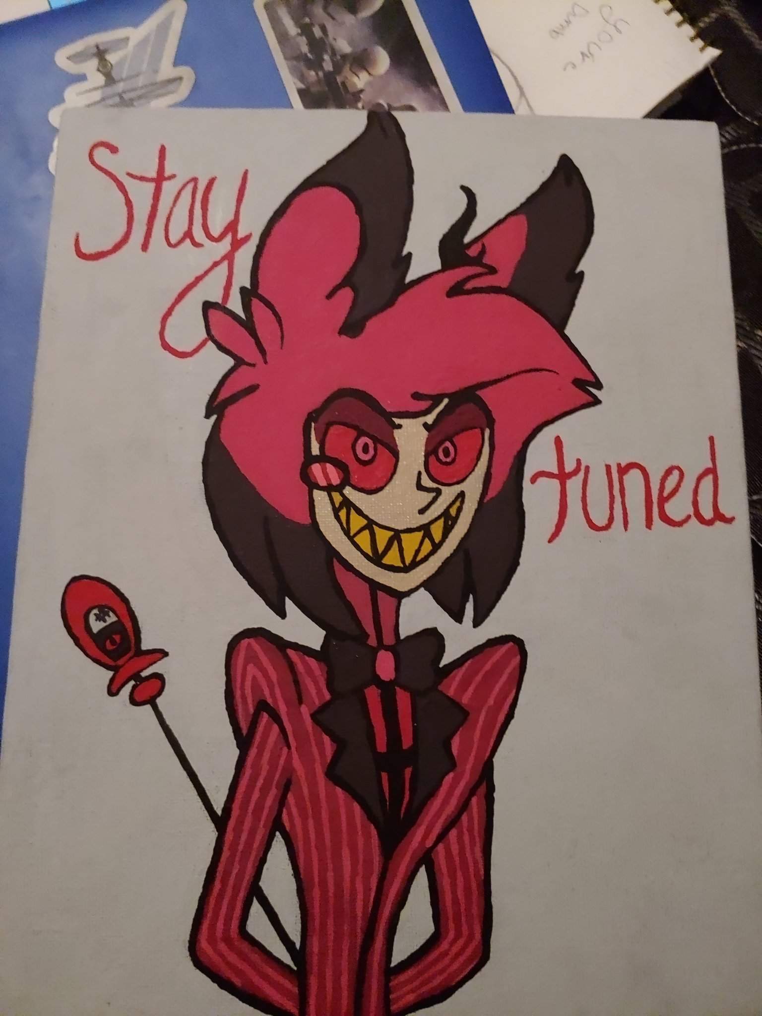 'Stay tuned' painting | Hazbin Hotel (official) Amino