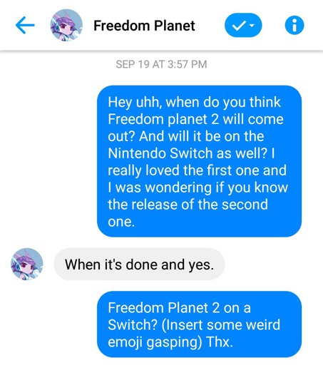 freedom planet 2 switch release date