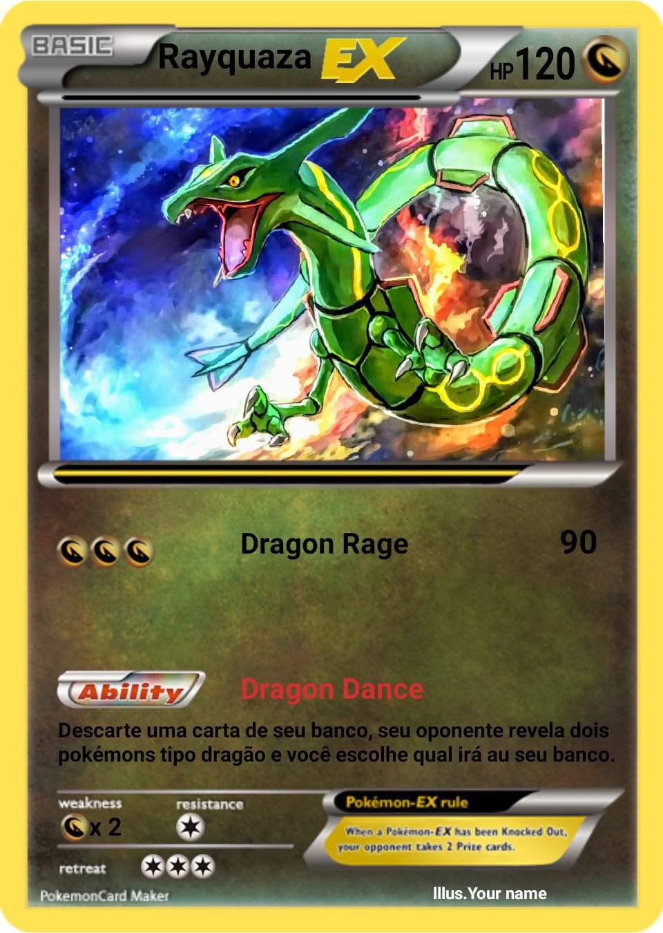 Rayquaza personalizado | Pokémon Amino Em Português Amino