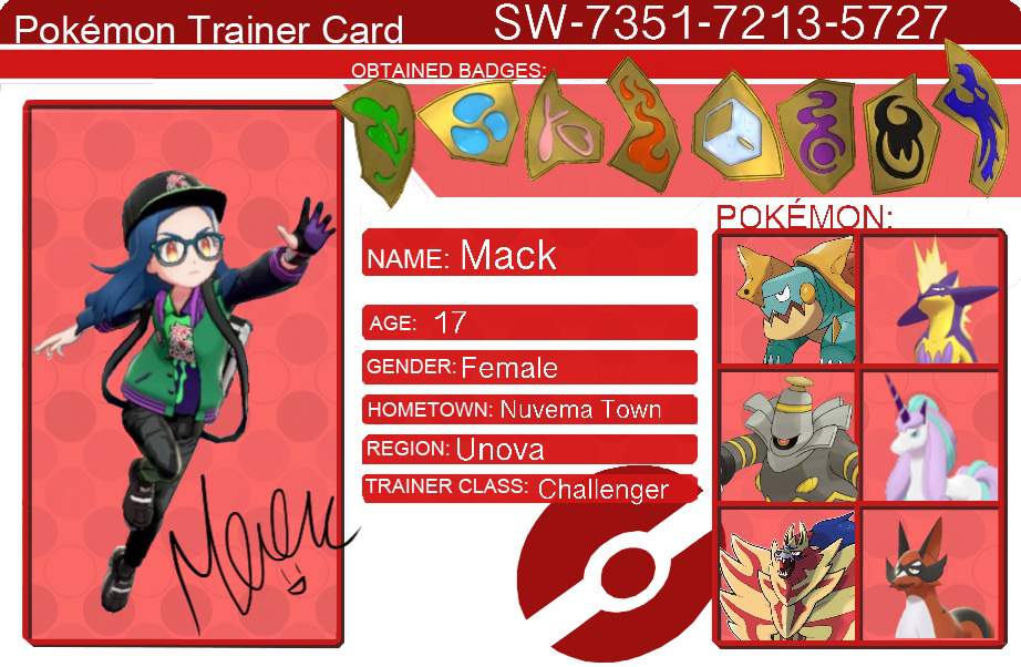 My Custom Friend Code Card Pokémon Sword And Shield Amino