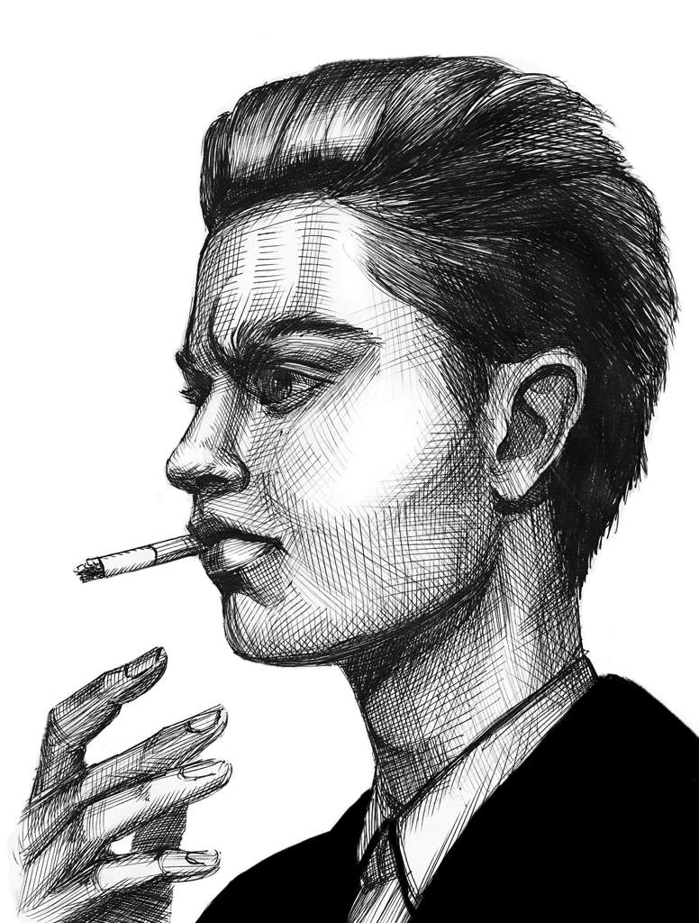 Smoking guy | Art Amino