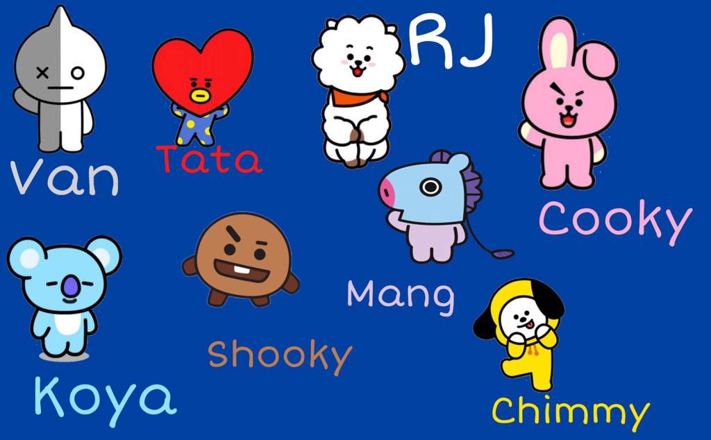 Find The BT21  Character  ARMY s Amino