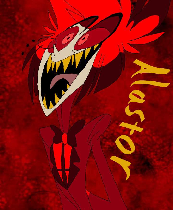 Coloured/Edited version of Alastor | Hazbin Hotel (official) Amino