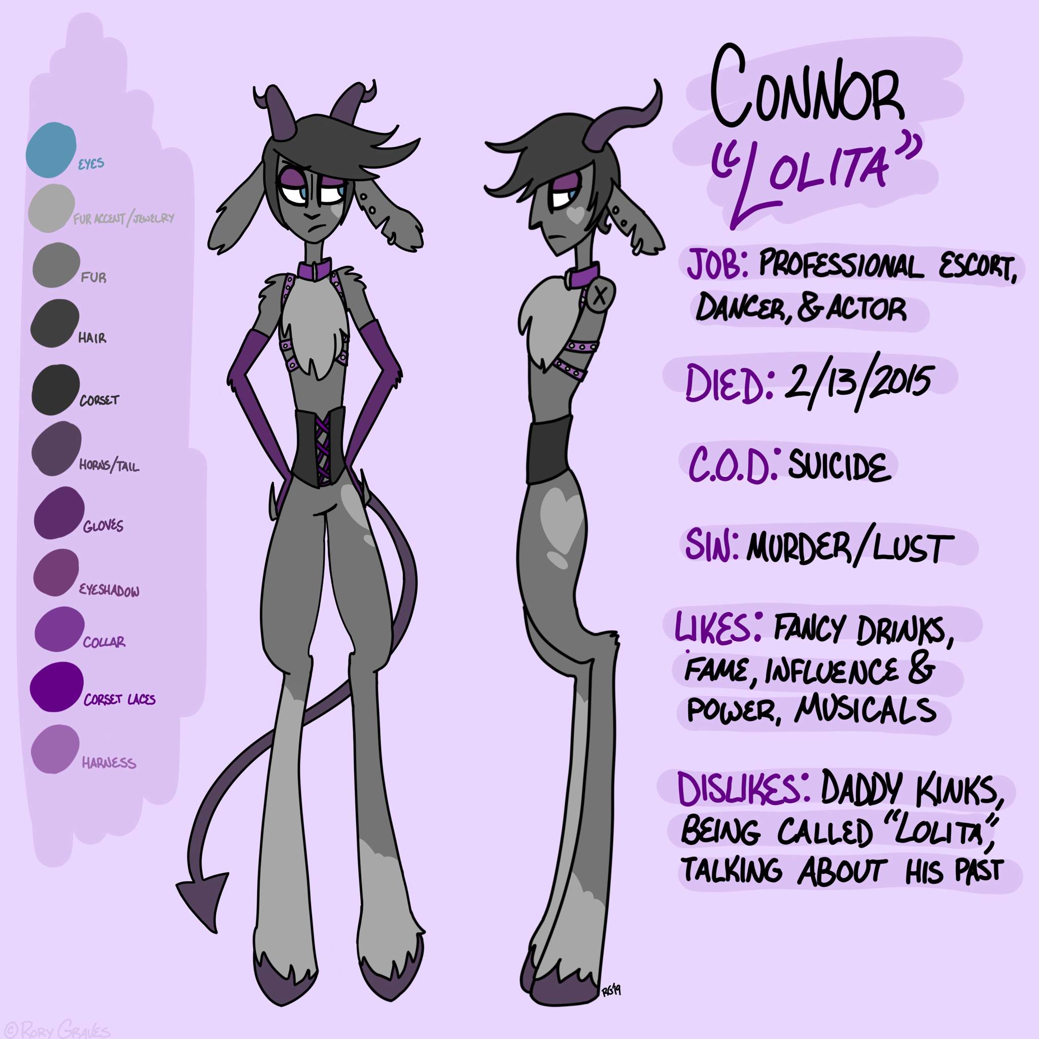 #HHOC Connor Reference Sheet | Hazbin Hotel (official) Amino