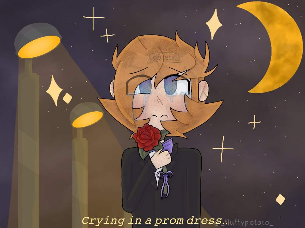 💧Crying in a prom dress..🌹 DTIYS | 🌎Eddsworld🌎 Amino