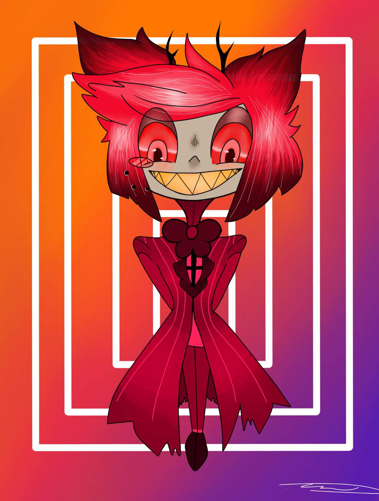 More Alastor fanart- sorry (not rlly) | Beginner Artist Amino