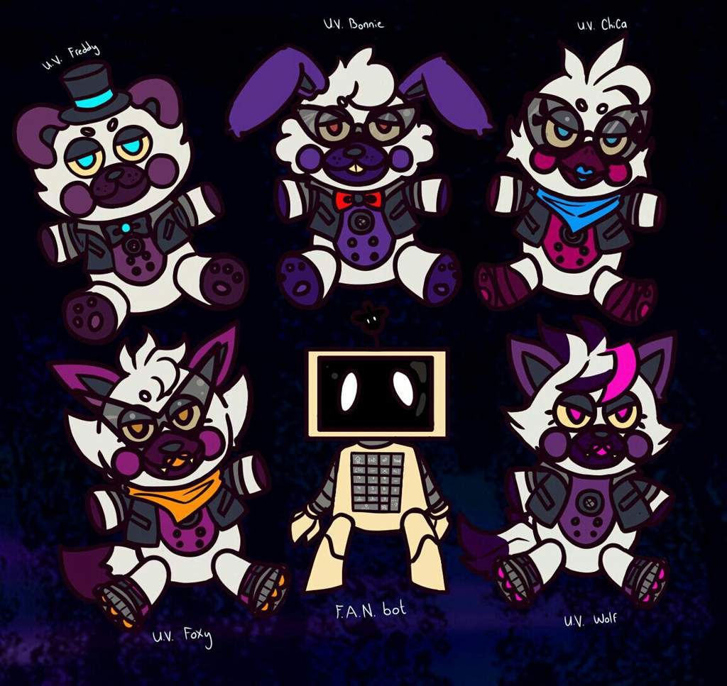 Concept Palettesdesigns For Fnaf Uv Unofficial Side Project Five