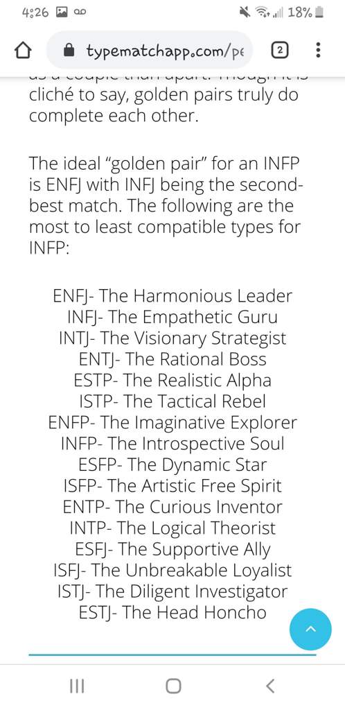 Are intp and esfp compatible?