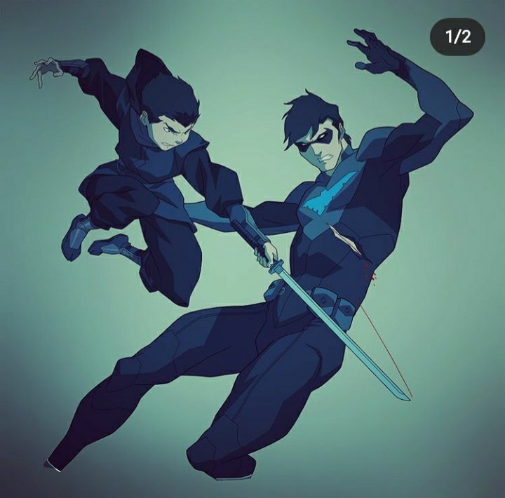 Dibujo de Damian Wayne vs Nightwing (1/5) | •Arte Amino• Amino