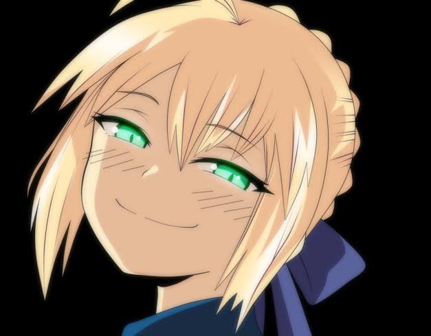 fate saber smile