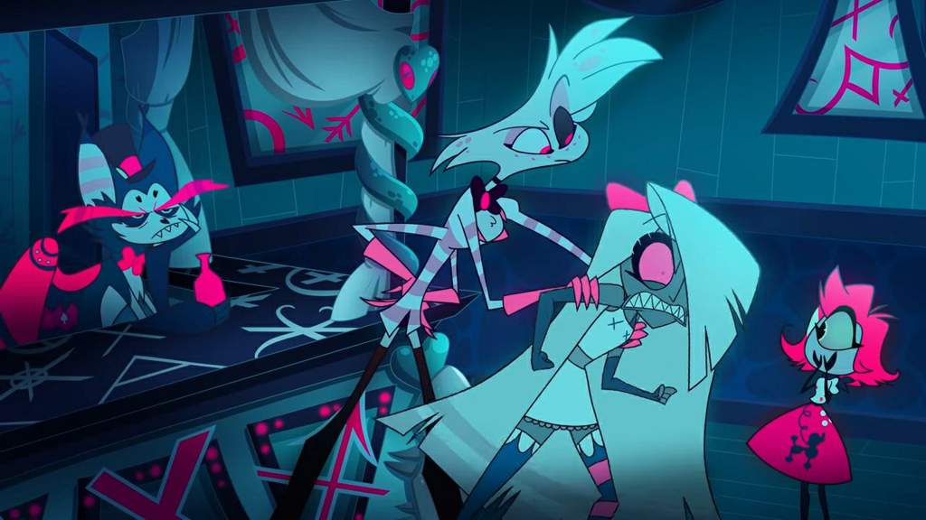 Screenshots of Angel Dust from pilot when not smiling | Hazbin Hotel ...