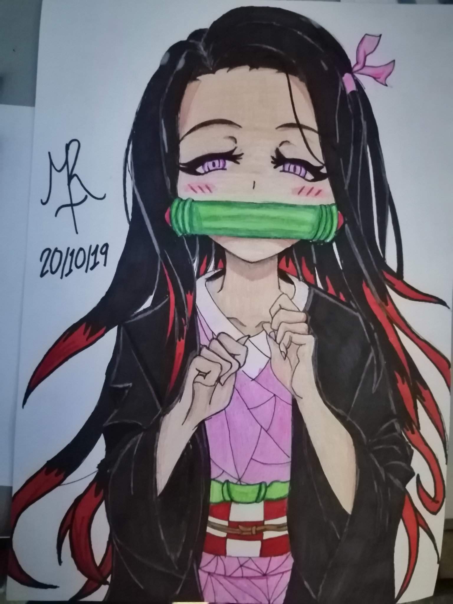 Dibujo Random: nezuko :3 | 🐺Anime🐺 Amino