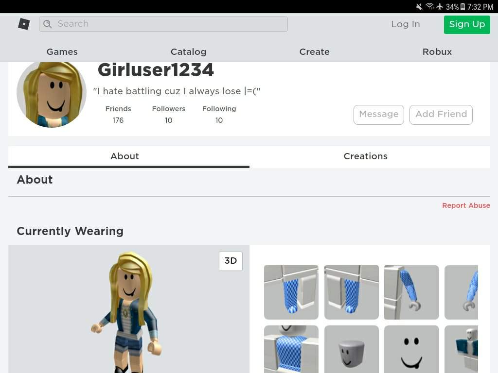 My old account, Girluser1234 | Roblox Amino