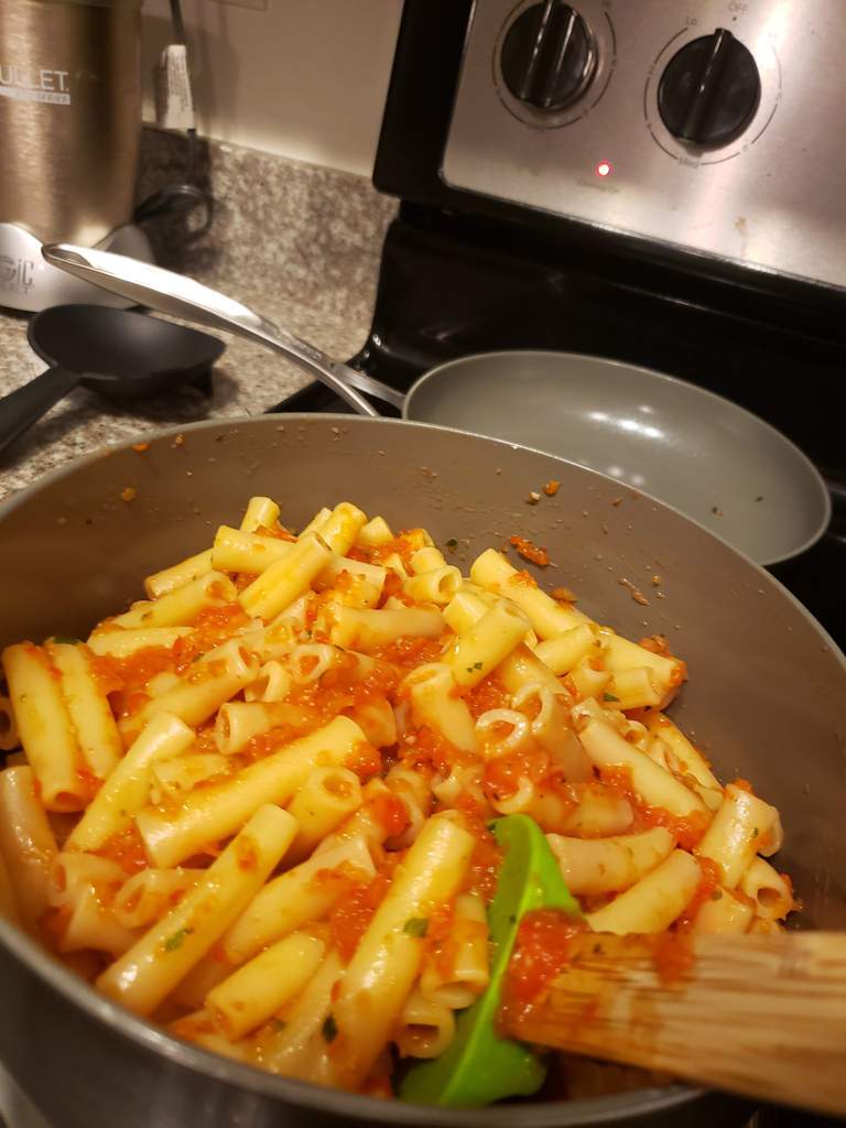 Ziti with Red PepperWalnut Sauce Vegan Amino