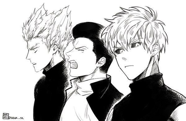 Genos, Metal Bat, & Garou | Anime Amino